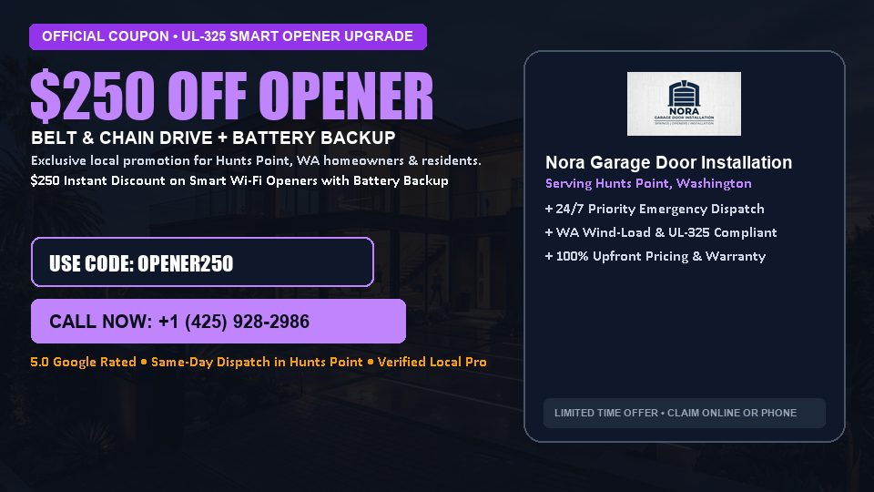 Nora Garage Door Installation $250 OFF Premium LiftMaster Opener Installation